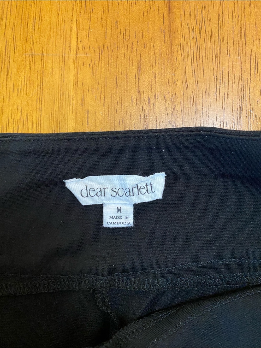 Dear Scarlett- Magic Pants, Ankle Straight Leg, Black, Sz Med - Picture 3 of 9